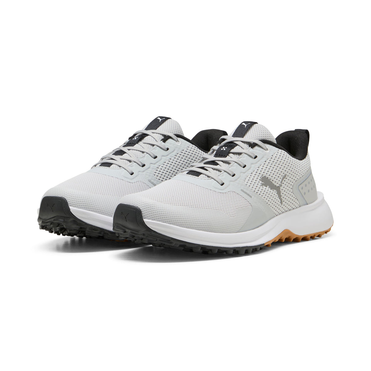 Puma Fusion Grip 6 Golf Shoes-Feather Gray / Puma Black / Gum