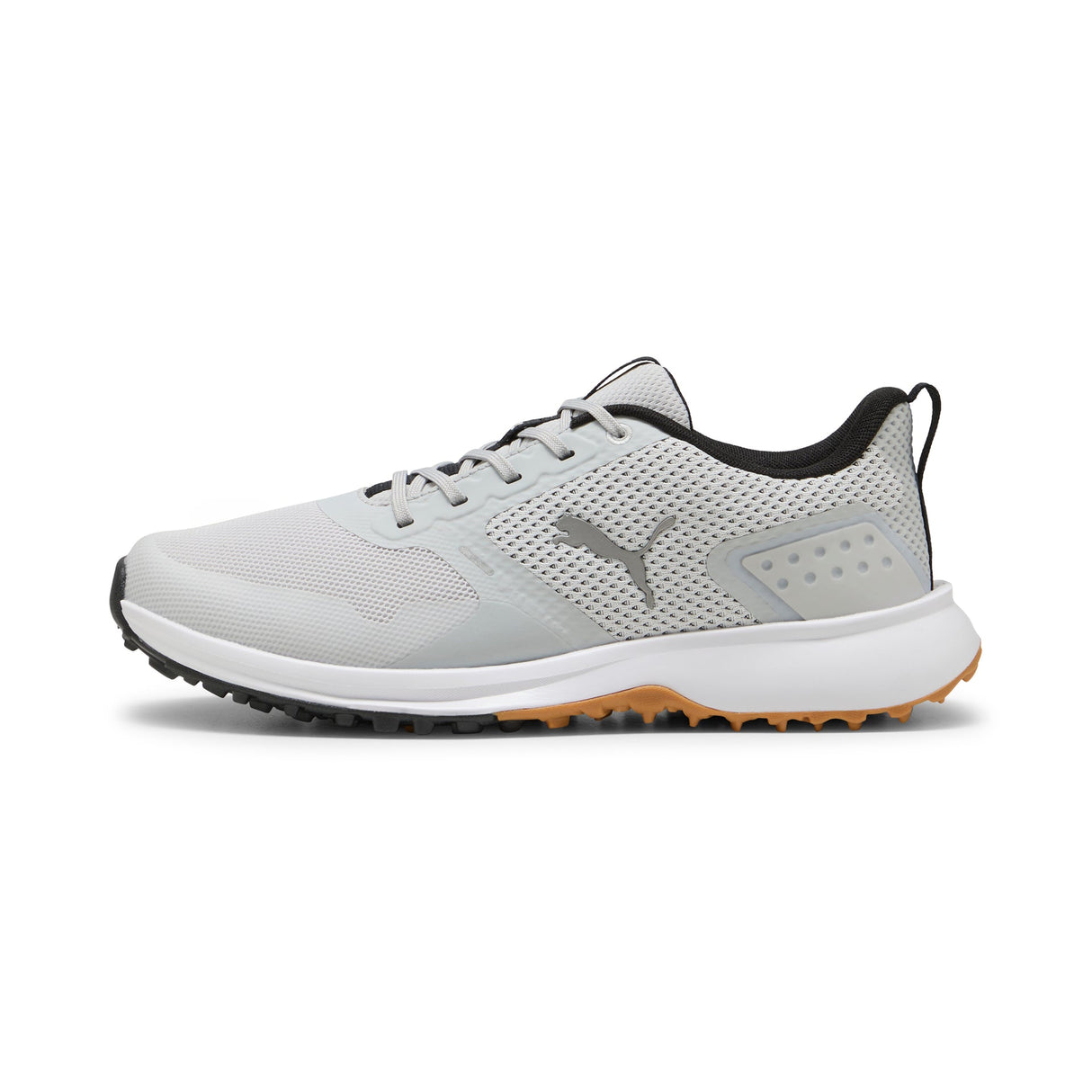 Puma Fusion Grip 6 Golf Shoes-Feather Gray / Puma Black / Gum