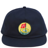 Malbon Pin High Snapback Painters Hat-Navy