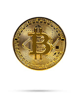 Pins and Aces Ball Mark-Bitcoin