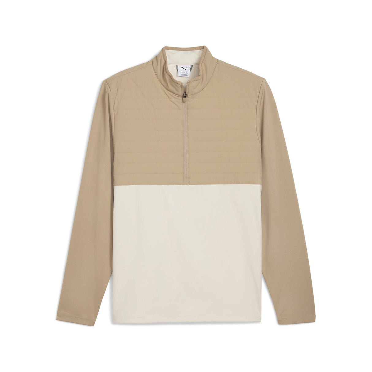Puma x OBX GC CloudSpun Tech Hybrid 1/2 Zip Golf Jacket-Ice Coffee