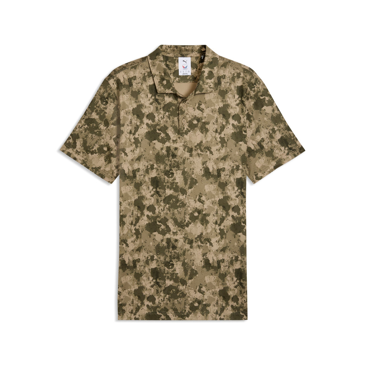OBX GC x Puma Volition Camo Golf Polo-Ice Coffee