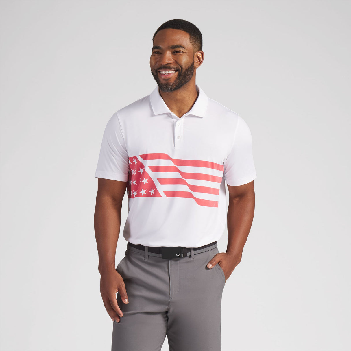 OBX GC x Puma Volition Flag Golf Polo-White Glow