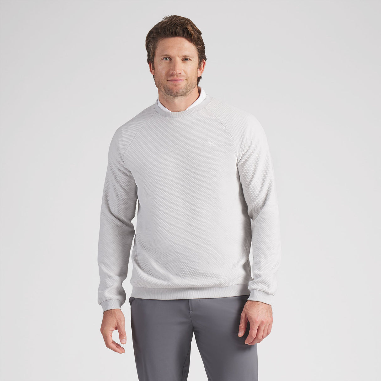 Puma x OBX GC Boulder 2.0 Crewneck Sweater-Ash Grey