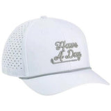 Breezy Have a Day Perforated Performance Hat -  White