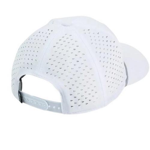 Breezy Have a Day Perforated Performance Hat -  White