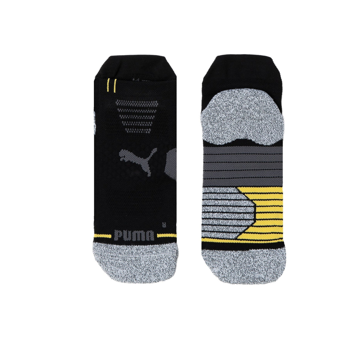 Puma Tech Single Tab Golf Socks - Puma Black / Maize