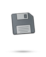 Pins and Aces Ball Mark-Floppy Disk