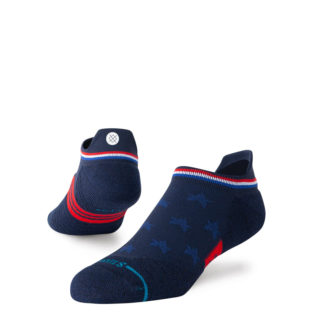 Stance Performance Mid Cushion Socks-USA Navy