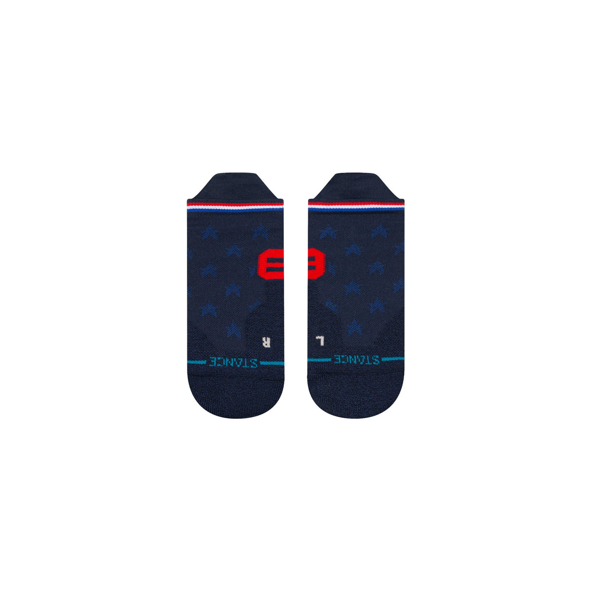 Stance Performance Mid Cushion Socks-USA Navy