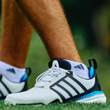Adidas Adipower 26 SL Golf Shoes-Cloud White / Core Black / Lucid Ray Blue