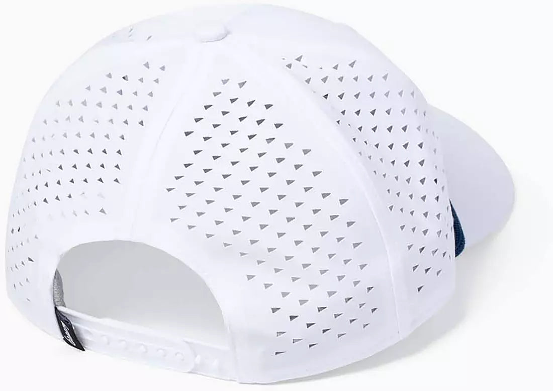 Breezy Have a Day Perforated Vintage Patch Hat - White