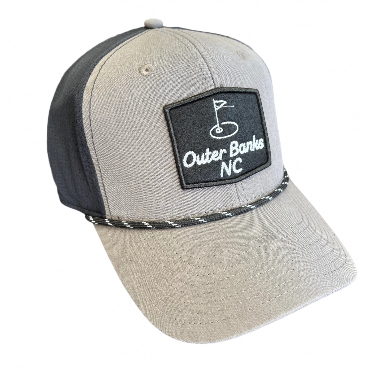 OBX GC Ultra-Fit High Crown Snapback Hat-Black