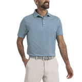 FootJoy Multi-Stripe Pique Polo-Royal/White/Seafoam