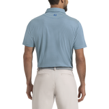 FootJoy Multi-Stripe Pique Polo-Royal/White/Seafoam