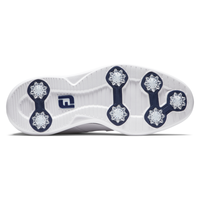 FootJoy Traditions Blucher Golf Shoes-White/White/Navy