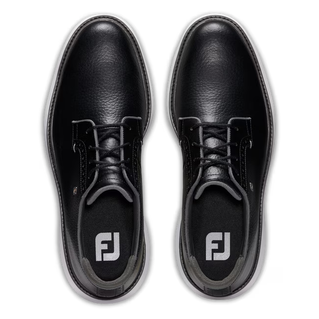FootJoy Traditions Golf Shoes-Black / White / Grey