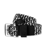 FootJoy Woven Stretch Belt-Black / Charcoal / Grey