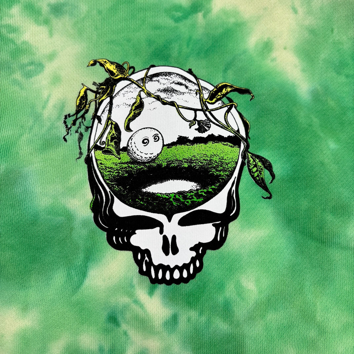 Malbon x Grateful Dead Fesque Sweatshirt-Green Tye Dye