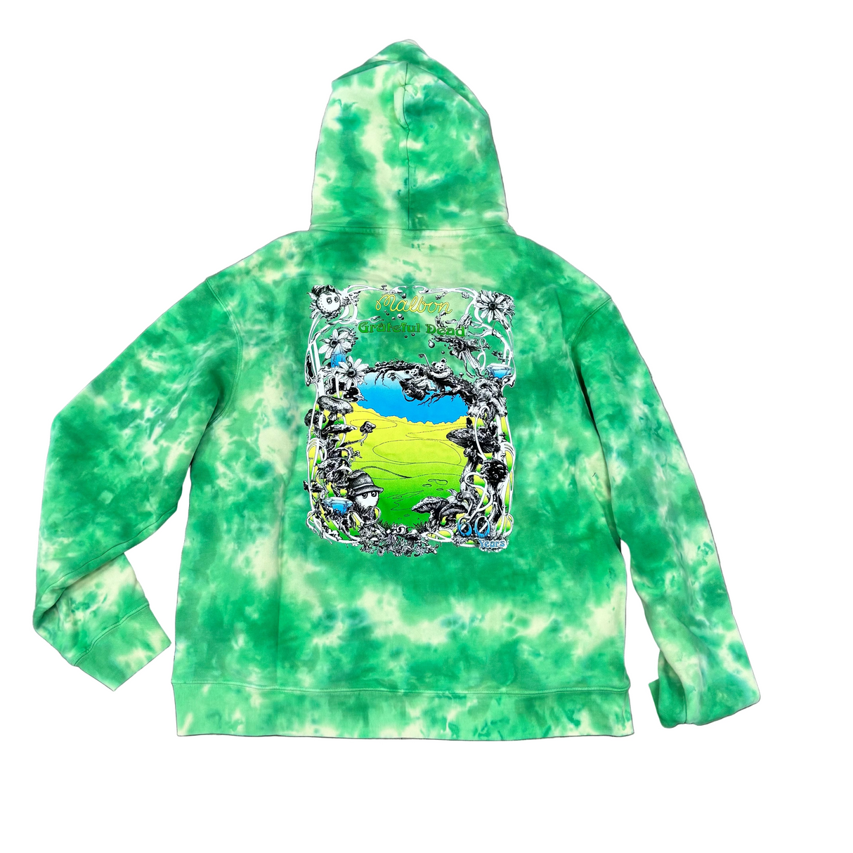 Malbon x Grateful Dead Fesque Sweatshirt-Green Tye Dye