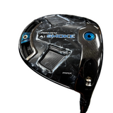 Golf club head with 'Paradym Air Smoke' branding on a blurred background