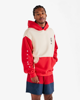 Malbon Fesque Deck Hand Sweatshirt-Tofu/Red