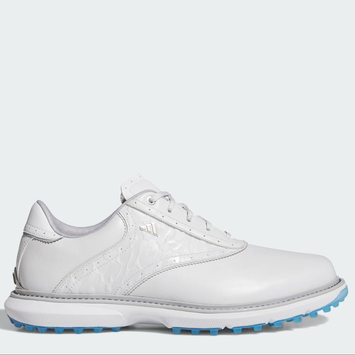 Adidas MC70 SL Golf Shoes-Dash Grey / Halo Silver / Lucid Ray Blue