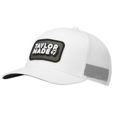 TaylorMade Ventura Retro Trucker Snapback Hat-White