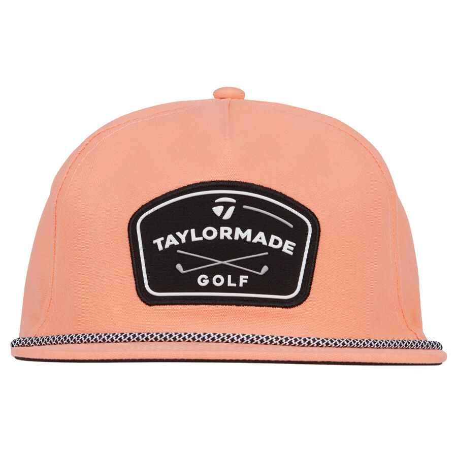 TaylorMade Daytona Rope Snapback Hat-Coral