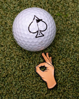 Pins and Aces Ball Mark-OK Hand