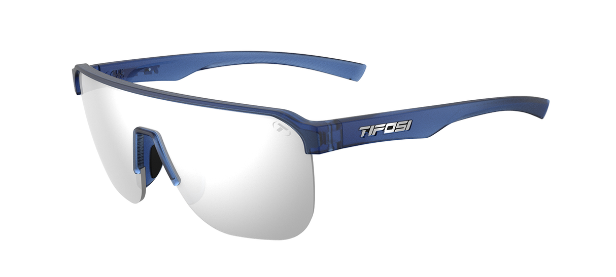 Tifosi Sanctum FC Sunglasses-Midnight Vapor - Smoke Tint with Silver Mirror