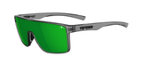 Tifosi Sanctum Sunglasses-Crystal Smoke Frame - Smoke Tint with Green Mirror