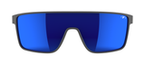 Tifosi Sanctum Sunglasses-Matte Gunmetal Frame - Smoke Tint with Cobalt Blue Mirror