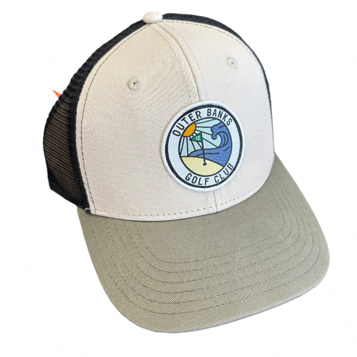 OBX GC Mid Crown Snapback Hat-Stone