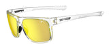 Tifosi Swick Sunglasses-Crystal Clear Frame - Smoke Tint with Yellow Mirror