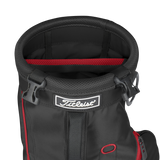 Titleist Carry Sunday Bag-Black/Black/Red