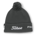 Titleist Tour Pom Pom Knit Beanie-Charcoal/White