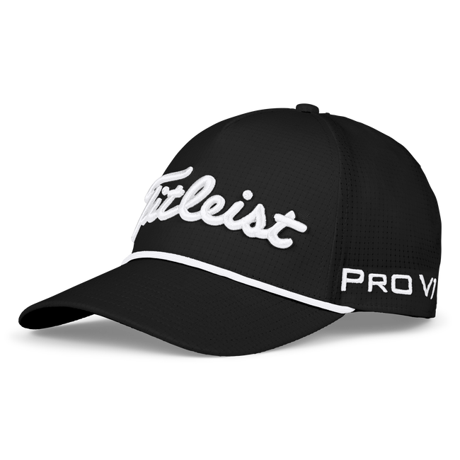 Titleist Tour Rope Hat-Black/White
