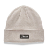 Titleist Charleston Cuff Knit Beanie-Barnwood/White