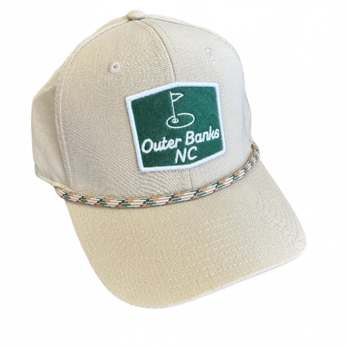 OBX GC Ultra-Fit High Crown Snapback Hat-Sand