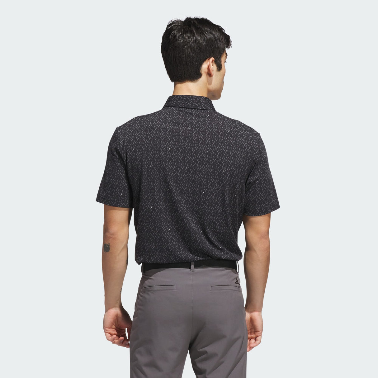 Adidas Ultimate 365 Micro Argyle Polo-Black/Carbon