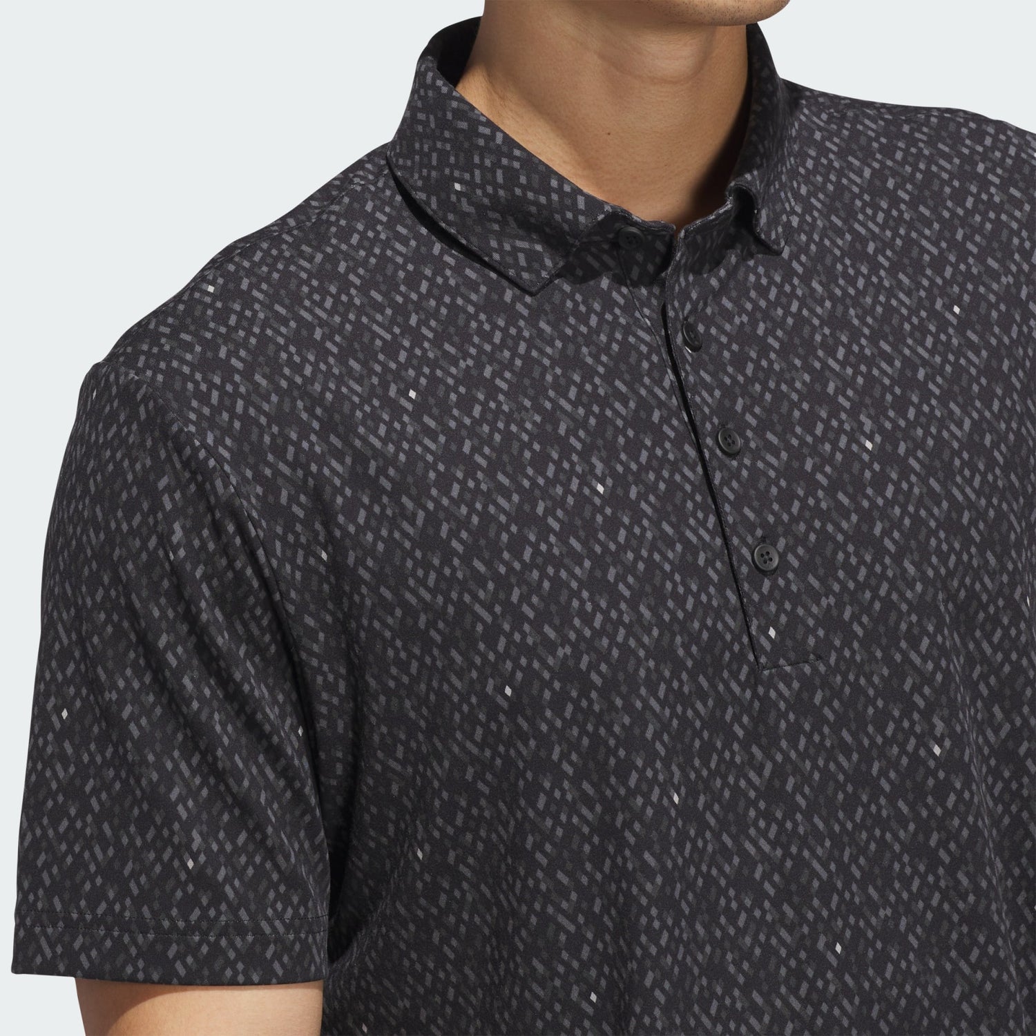 Adidas Ultimate 365 Micro Argyle Polo-Black/Carbon