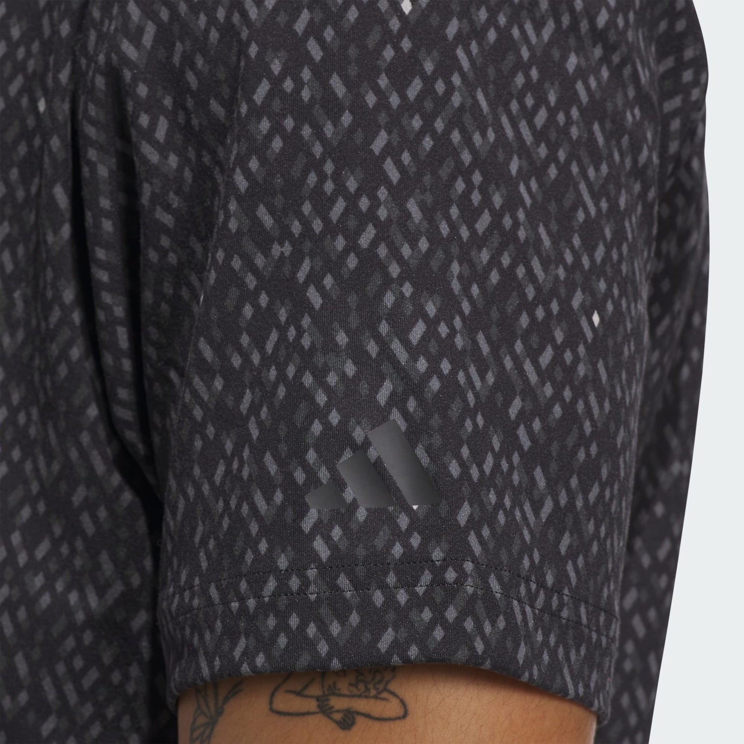 Adidas Ultimate 365 Micro Argyle Polo-Black/Carbon