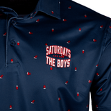 Barstool Golf Saturdays Are For The Boys Solo Cup Printed Polo-Navy