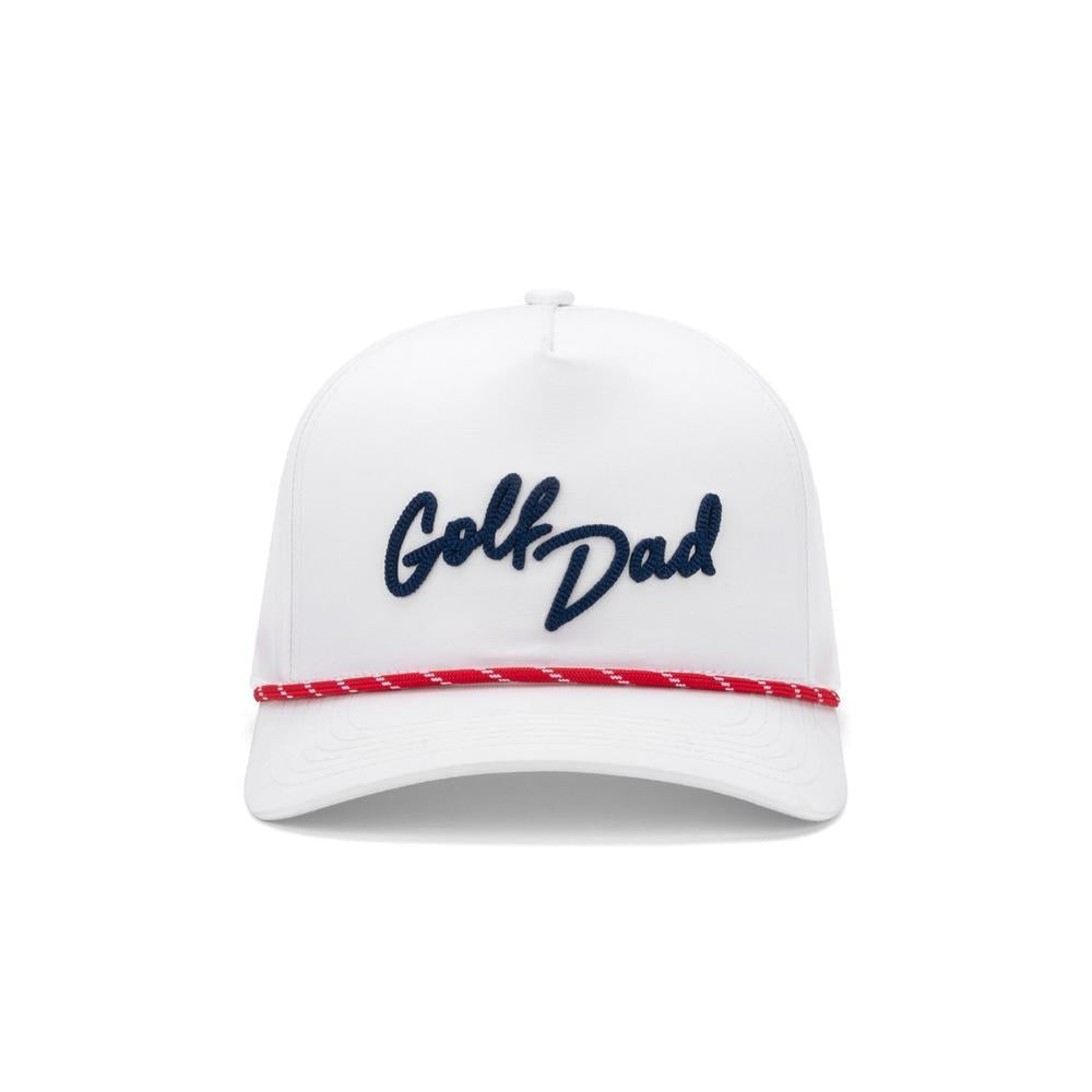 Barstool Golf Dad Performance Rope Hat Snapback-White
