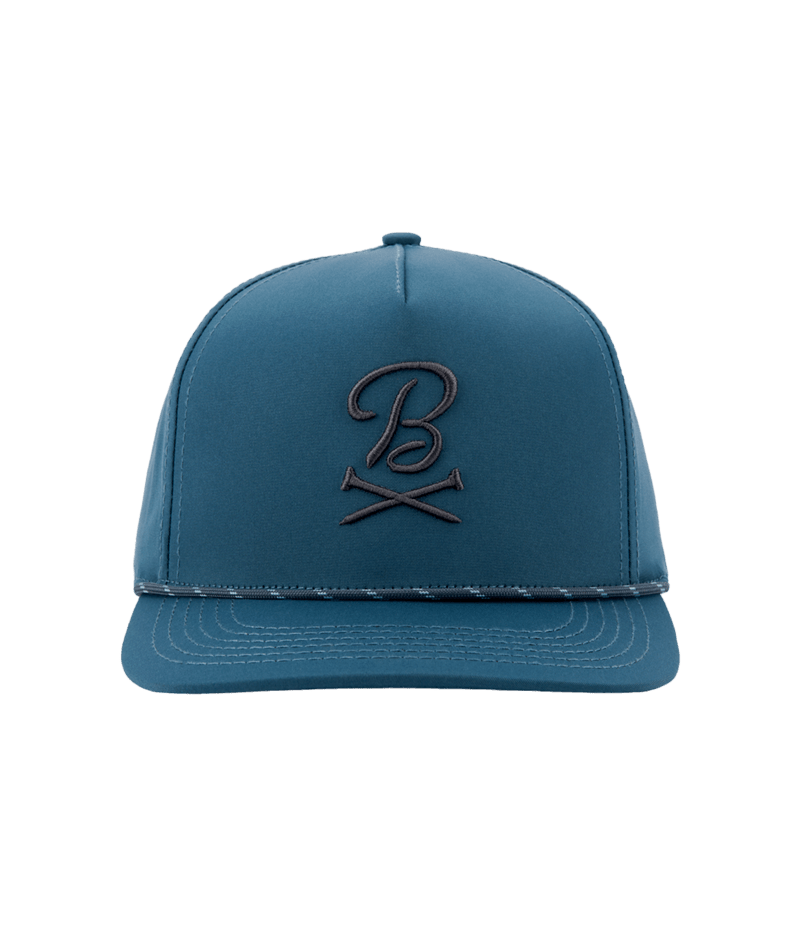 Barstool Golf Logo Rope Hat Snapback-Blue