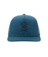 Barstool Golf Logo Rope Hat Snapback-Blue