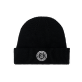 Black Barstool Golf Rubber Patch Beanie - Black