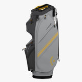 Callaway Chase 14 Cart Golf Bag-Charcoal/Silver/Goldenrod