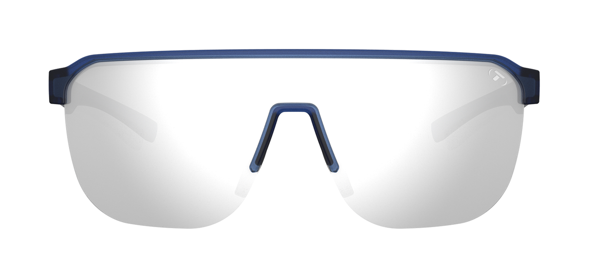 Tifosi Sanctum FC Sunglasses-Midnight Vapor - Smoke Tint with Silver Mirror